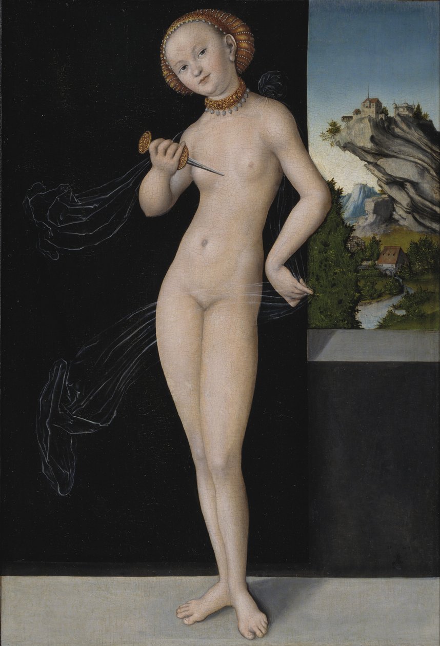 Portrét Lukrécie od Lucas the Elder Cranach