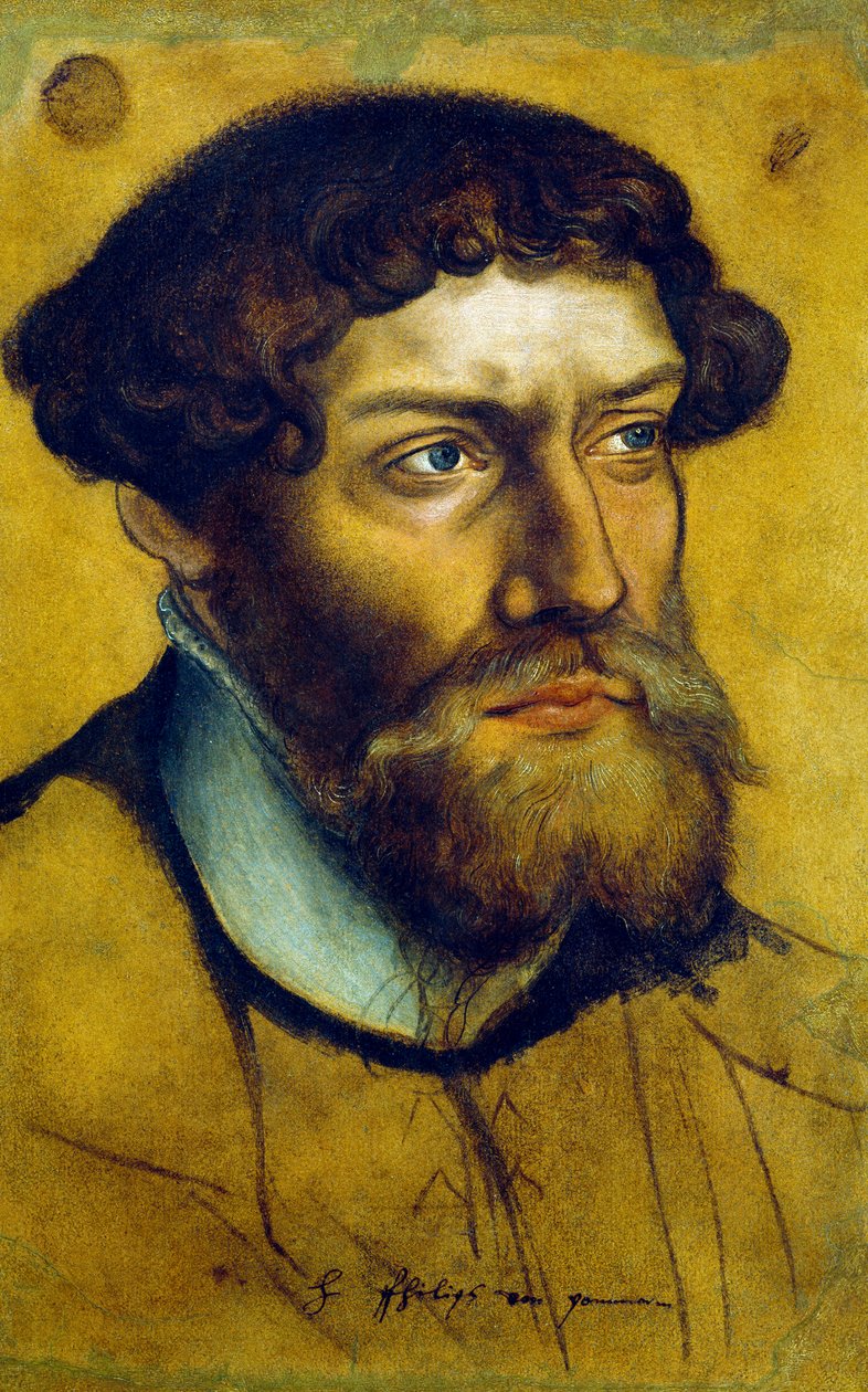 Portrét Filipa I., vévody Pomořanského od Lucase Cranacha staršího (1472-1553), kresba od Lucas the Elder Cranach