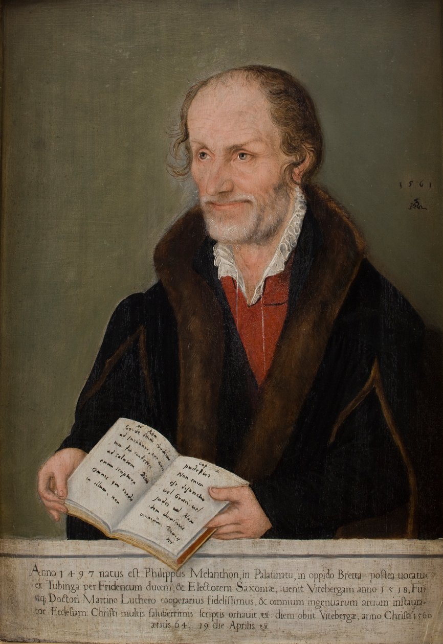 Portrét Philipa Melanchthona (1497-1560) (olej na palubě) od Lucas the Elder Cranach