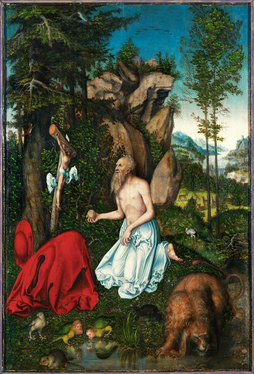 Svatý Jeroným (obraz) od Lucas the Elder Cranach