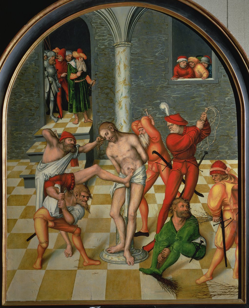 Bičování Krista od Lucas the Elder Cranach