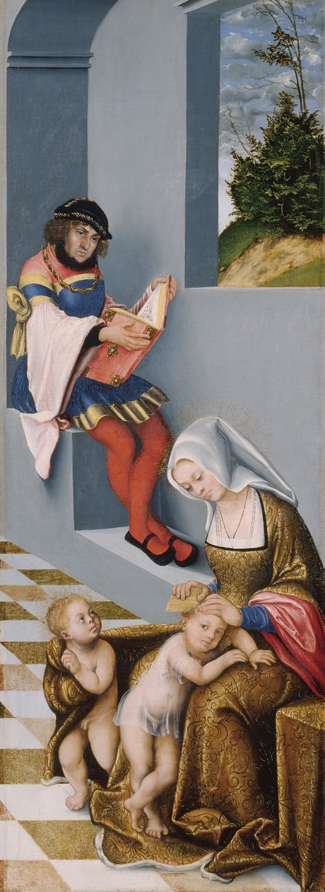 Pyhä sukulaisuus (ns. Torgaun alttaritaulu) oikea paneeli od Lucas the Elder Cranach