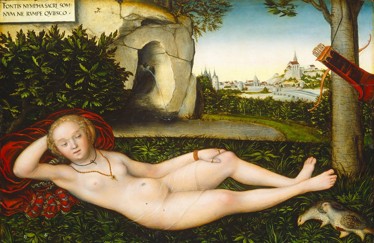 Jarní nymfa, po roce 1537 (olej na panelu) od Lucas the Elder Cranach