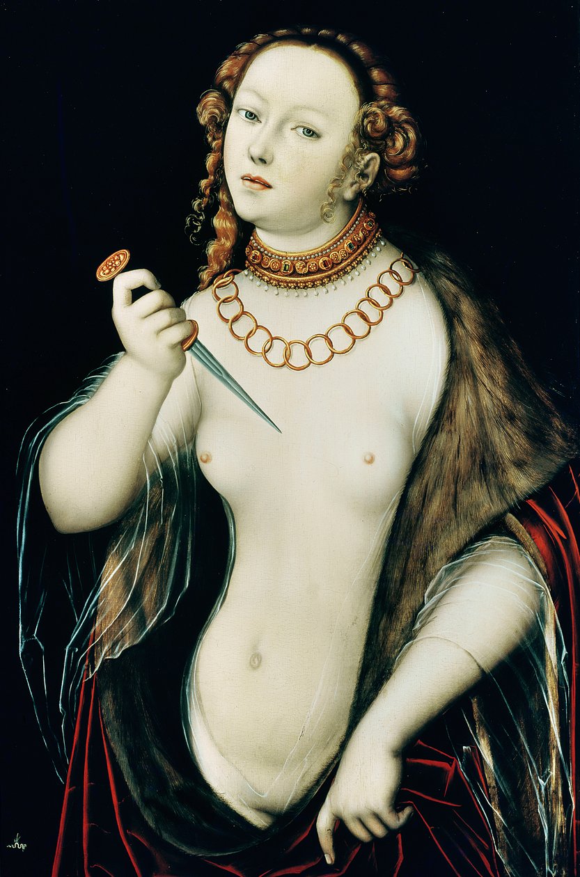 Sebevražda Lukrécie od Lucas the Elder Cranach