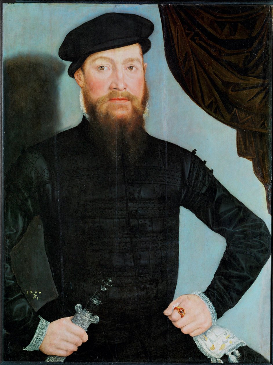 Mužský portrét od Lucas the Younger Cranach