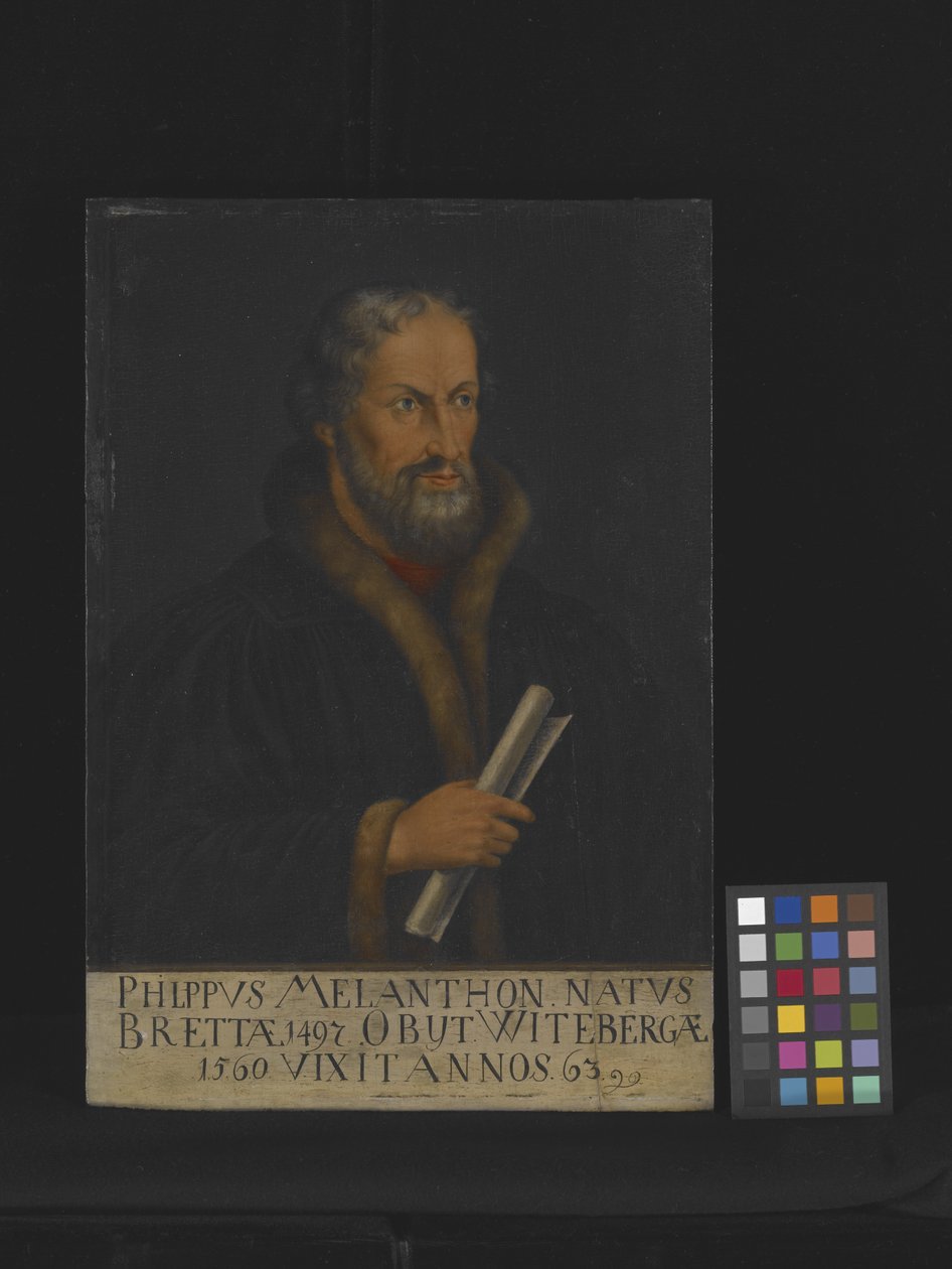 Portrét Philippa Melanchtona (olej na dřevě) od Lucas the Younger Cranach