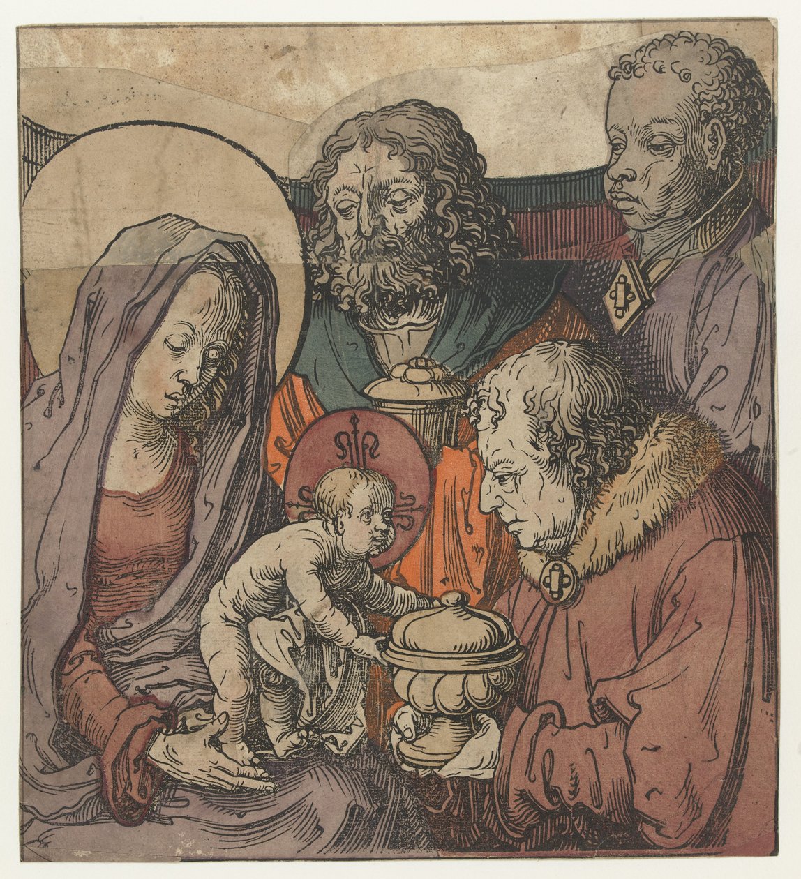 Klanění tří králů od Lucas van Leyden (circle of)