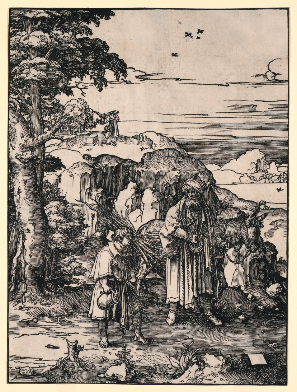 Abrahamova oběť od Lucas van Leyden