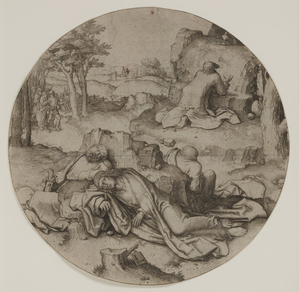 Agónie v zahradě od Lucas van Leyden