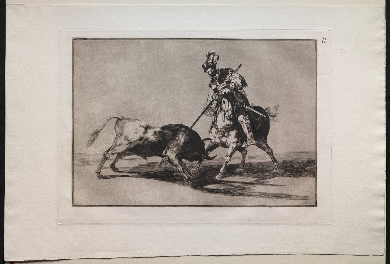 Býčí zápasy: El Cid Campeador oštěpuje dalšího býka od Lucas van Leyden