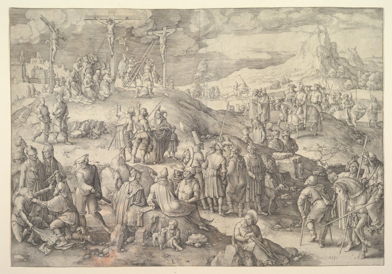 Kalvárie Golgota, 1517. od Lucas van Leyden