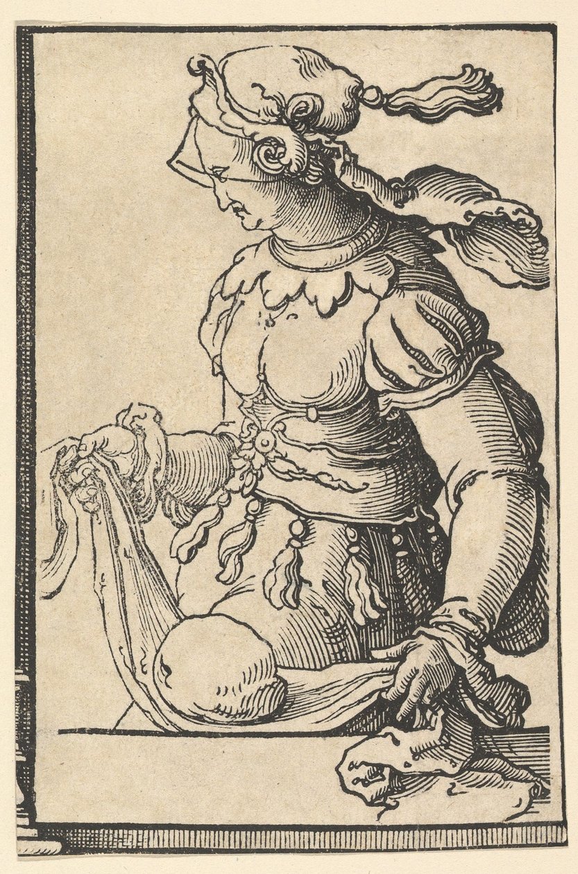 Kumská Sibyla, ze série Sibyl, ca. 1530. od Lucas van Leyden