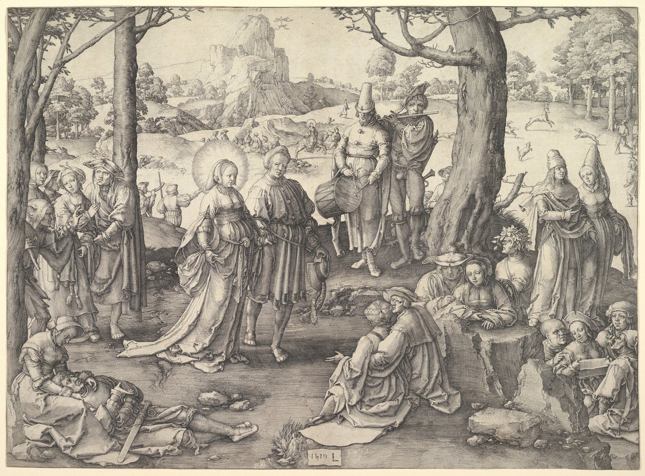 Tanec svaté Marie Magdalény od Lucas van Leyden