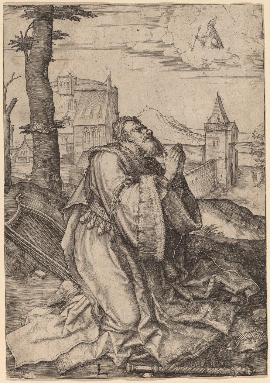 David se modlí od Lucas van Leyden