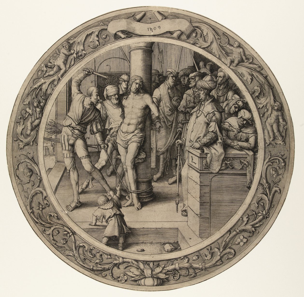 Bičování Krista The Round Passion (název série) od Lucas van Leyden