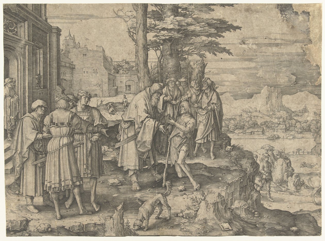 Návrat marnotratného syna od Lucas van Leyden
