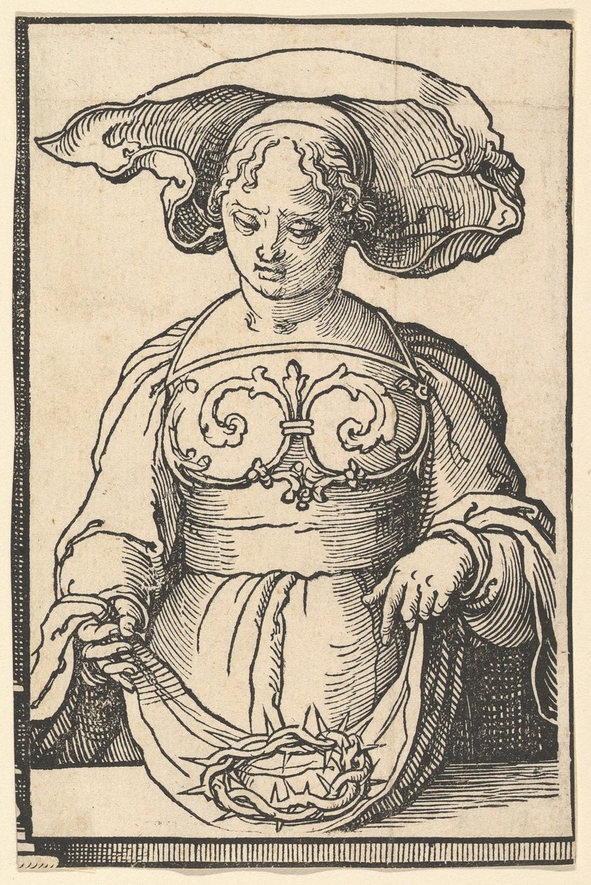 Delfská Sibyla, ze série Sibyl, ca. 1530. od Lucas van Leyden