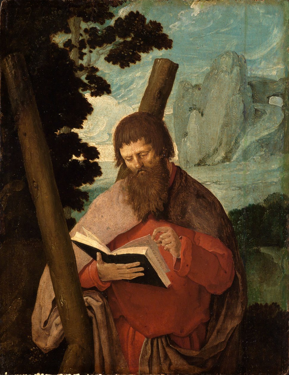 Svatý Ondřej v polopostavě od Lucas van Leyden