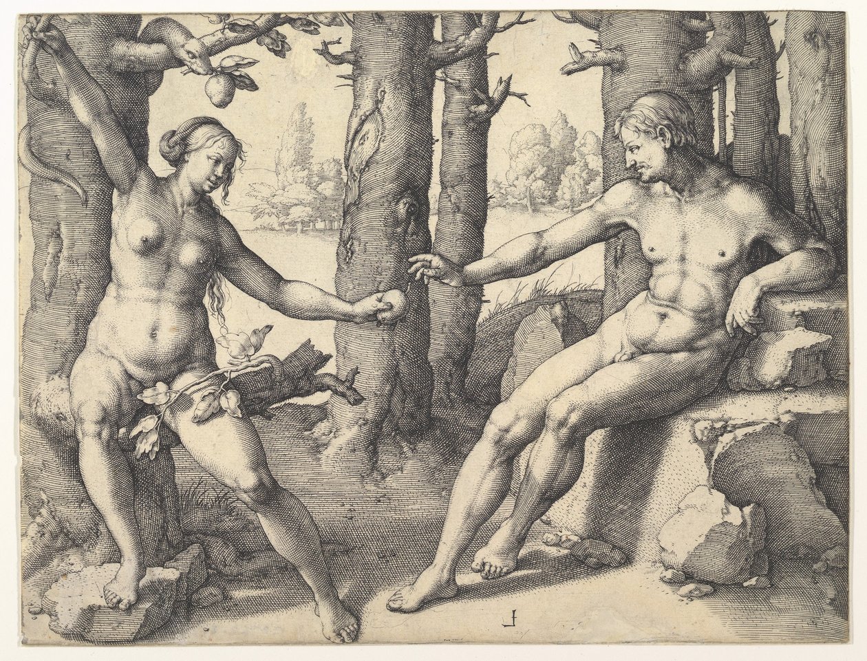 Pád člověka, 1530. od Lucas van Leyden