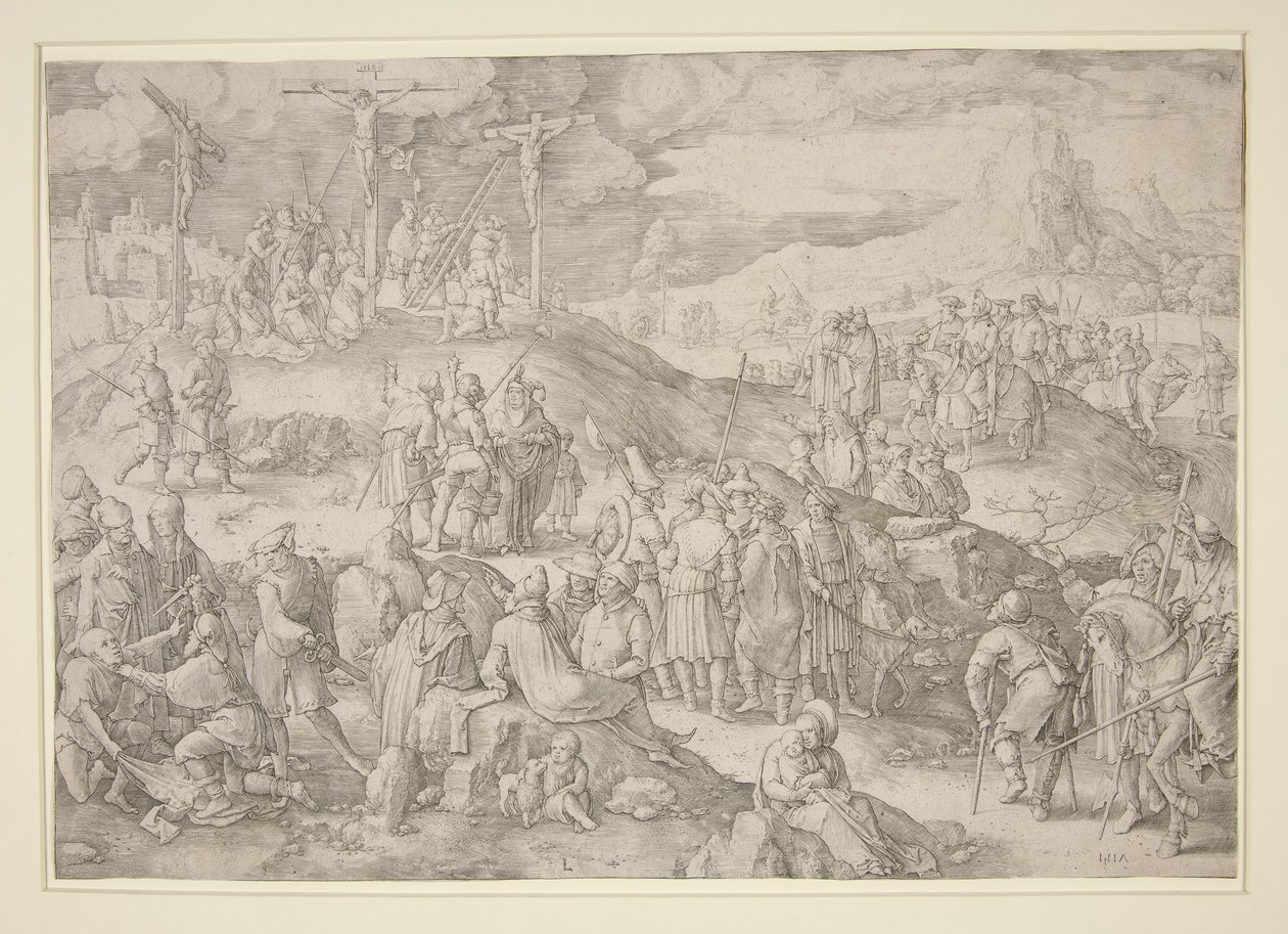 Golgota (Velká Kalvárie) od Lucas van Leyden