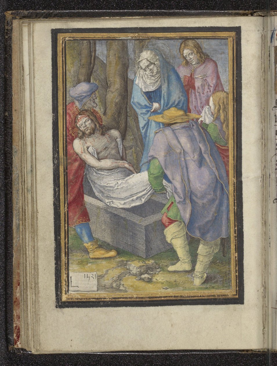 Pohřbení Umučení Krista (název série) od Lucas van Leyden