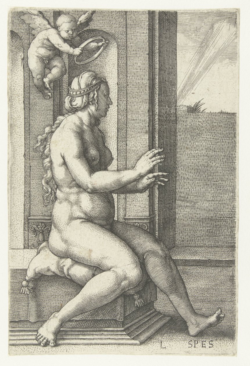 Halda Spes (název na objektu) Sedm ctností (název série) od Lucas van Leyden