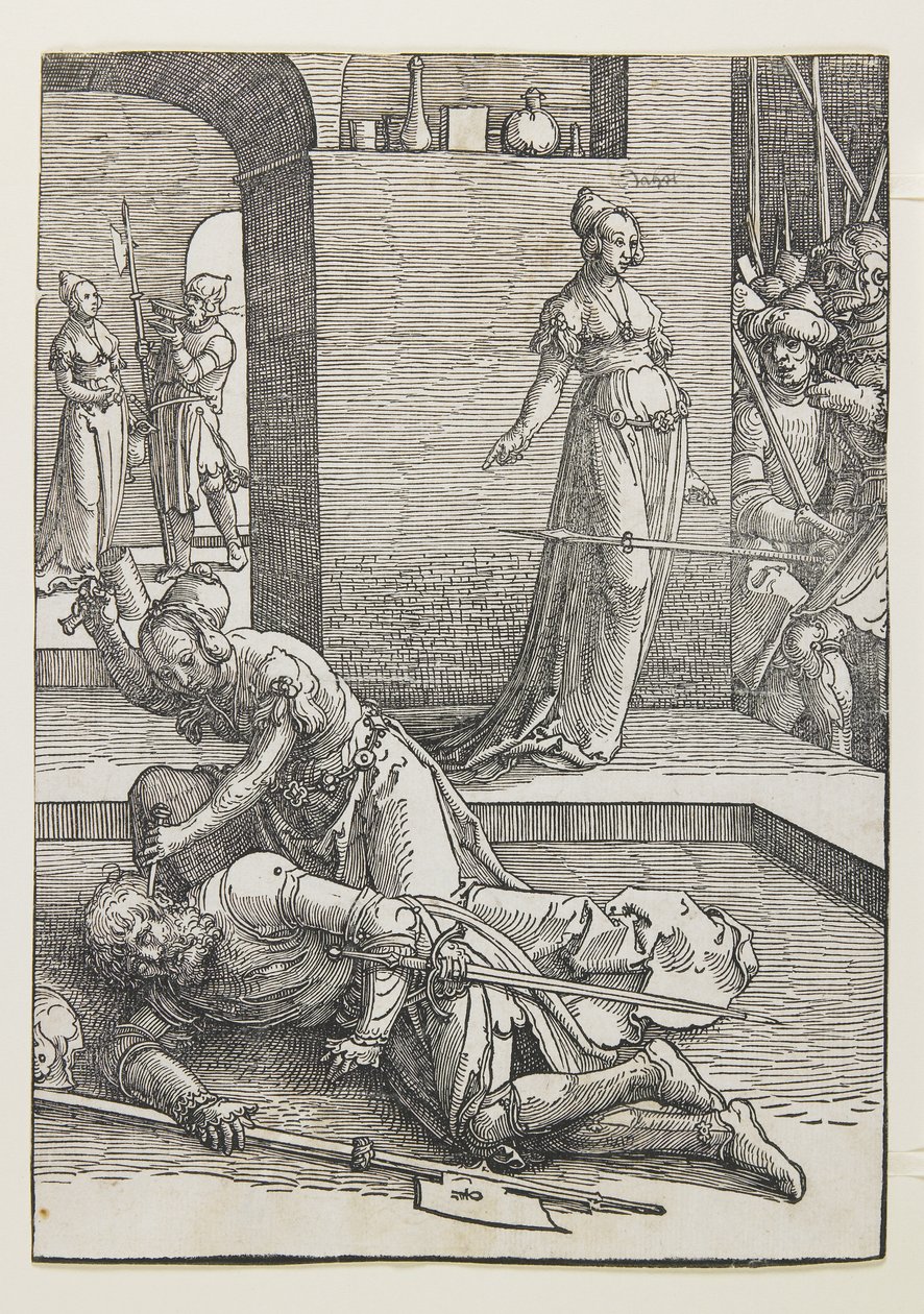 Jael zabíjí Siseru od Lucas van Leyden