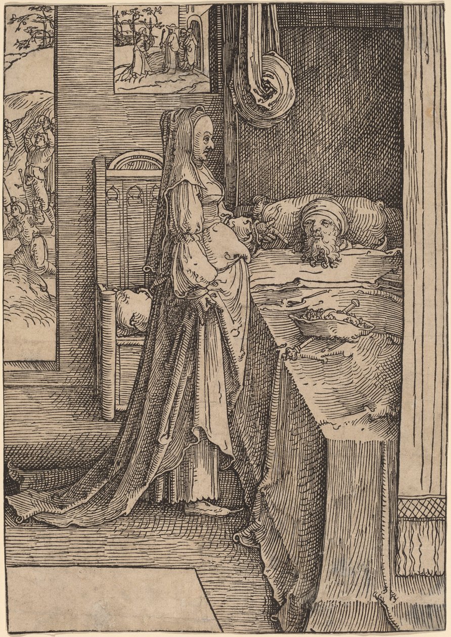Jezábel a Achab od Lucas van Leyden