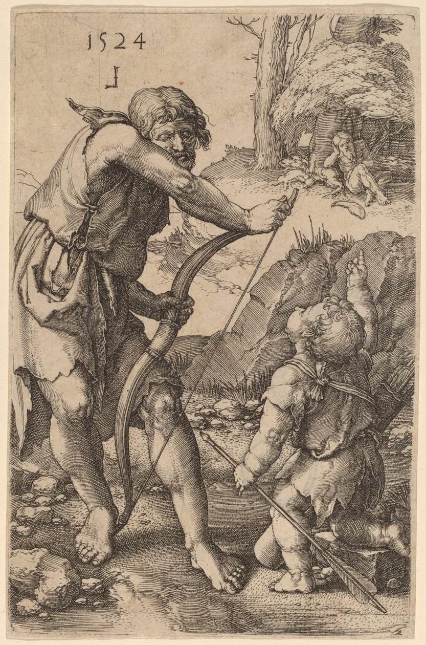 Lámech a Kain od Lucas van Leyden