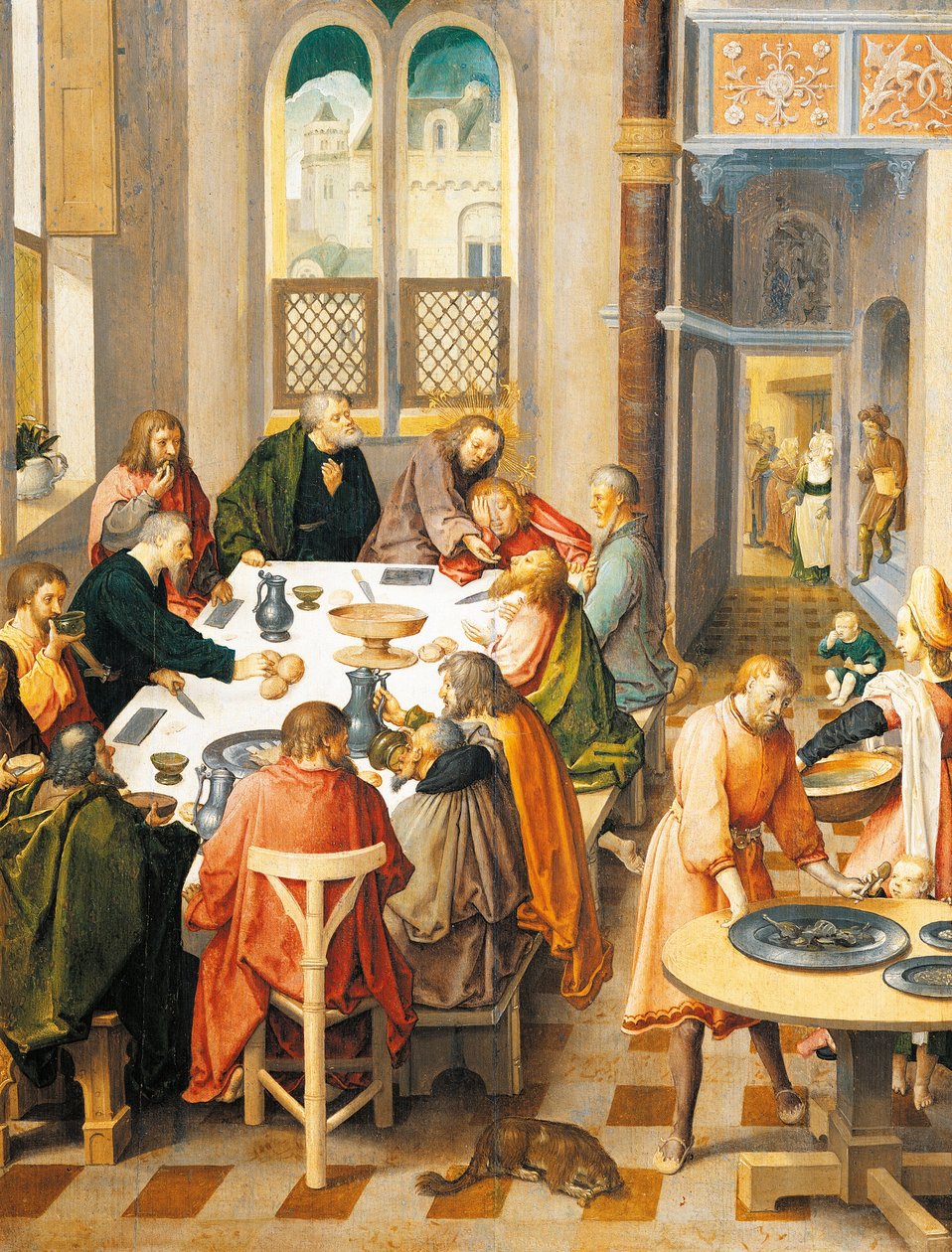 Poslední večeře, Lucas van Leyden (cca 1494-1533) od Lucas van Leyden