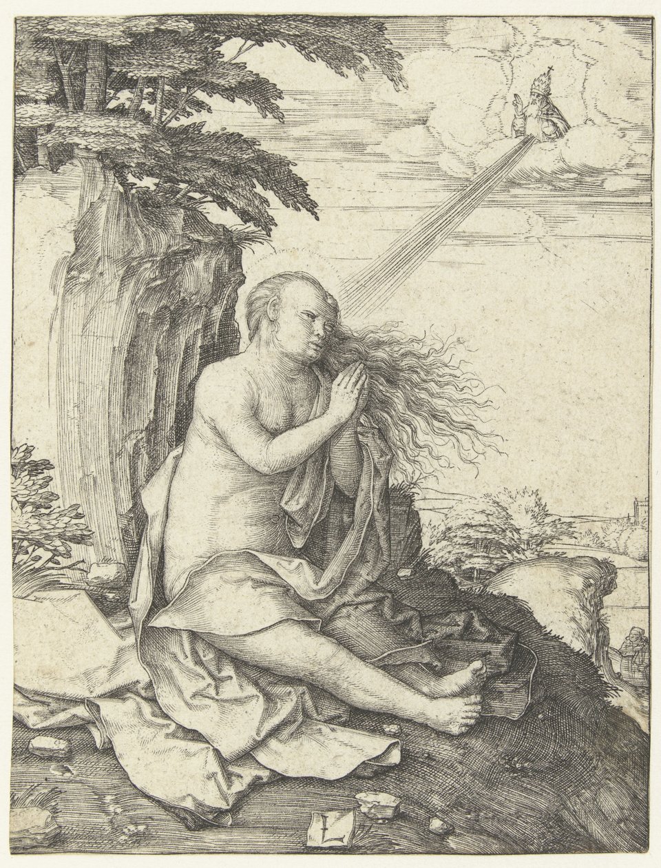 Máří Magdalény v poušti od Lucas van Leyden
