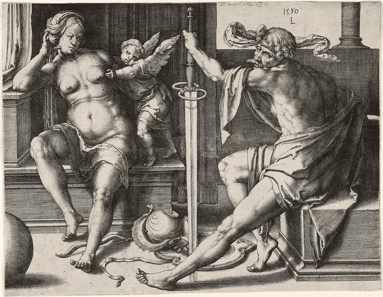 Mars, Venuše a Amor od Lucas van Leyden