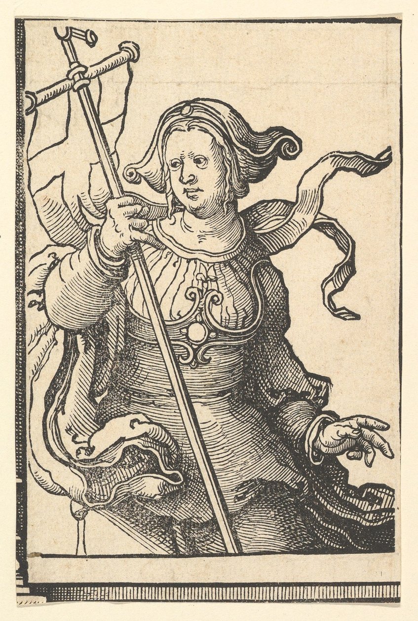 Frygická Sibyla, ze série Sibyl, ca. 1530. od Lucas van Leyden
