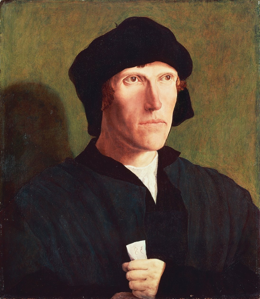 Portrét 38letého muže, cca 1521, Lucas van Leyden (1494 cca 1533), olej na plátně, 47x41 cm od Lucas van Leyden