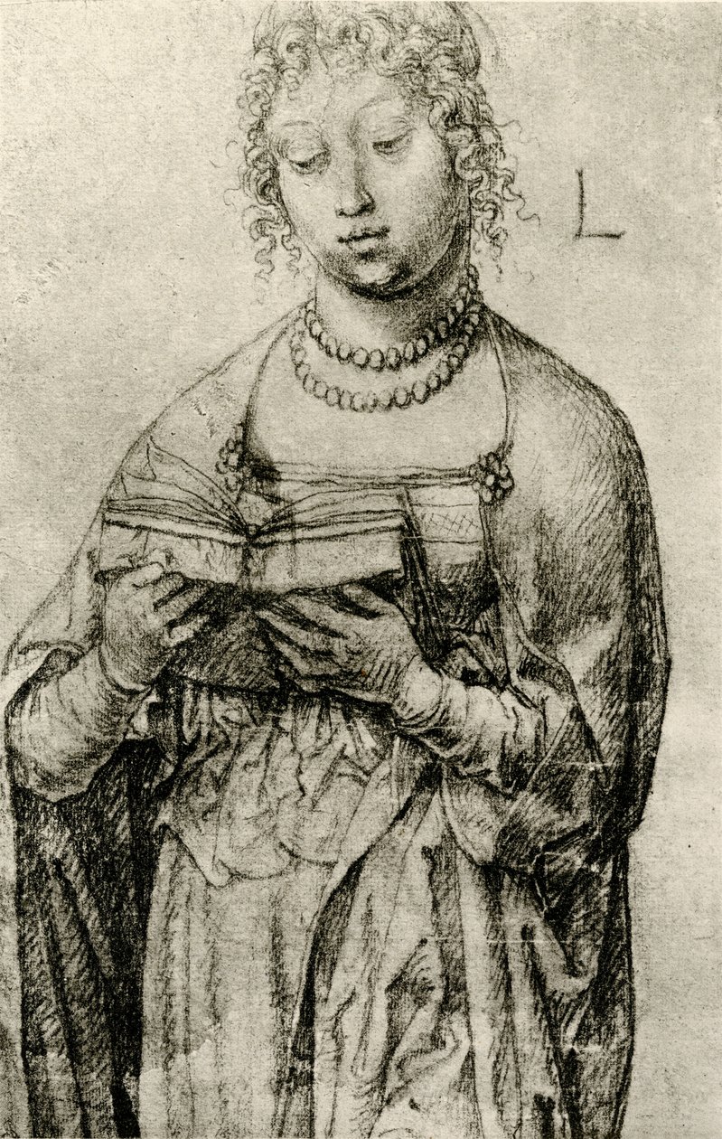 Čtecí dívka od Lucas van Leyden