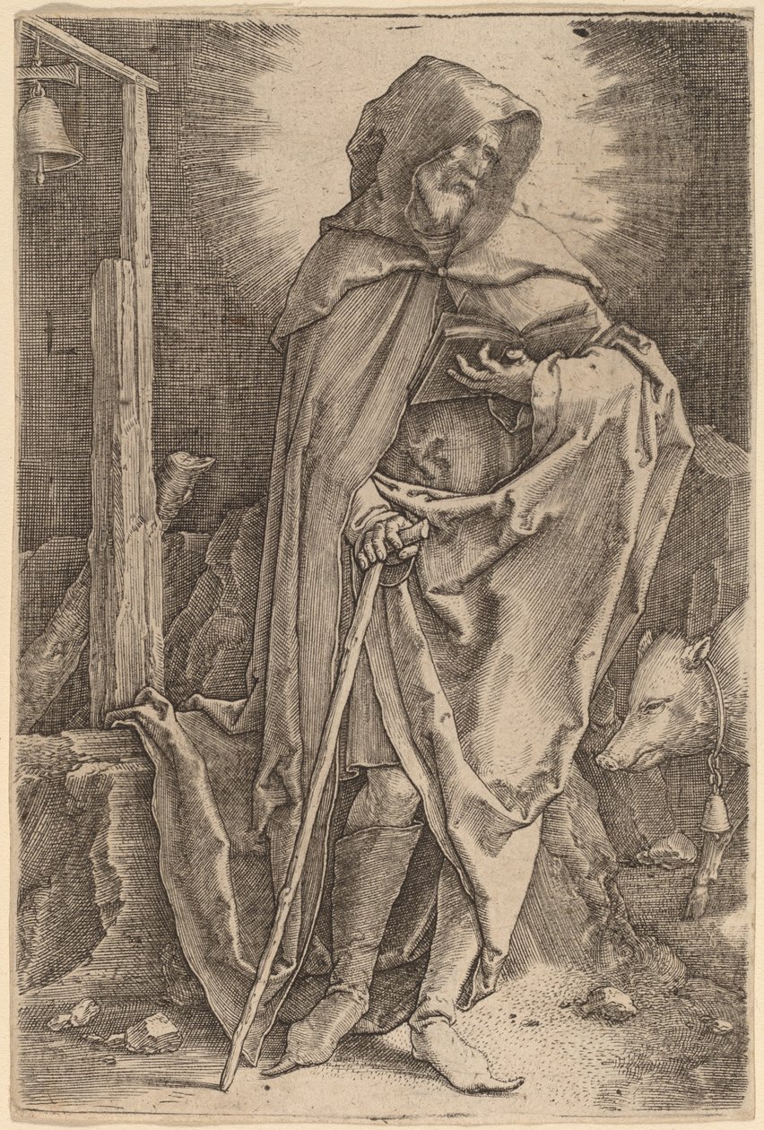Svatý Antonín od Lucas van Leyden