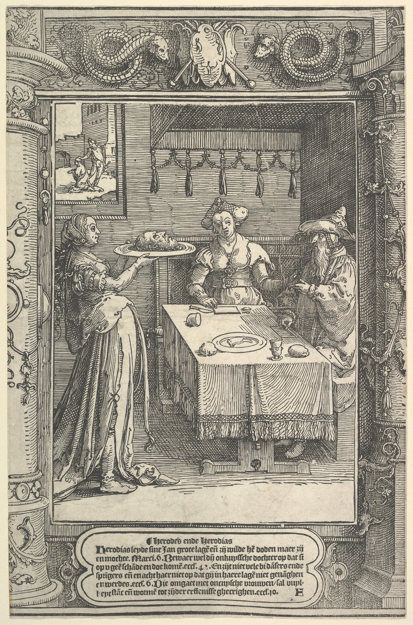 Salome s hlavou Jana Křtitele od Lucas van Leyden