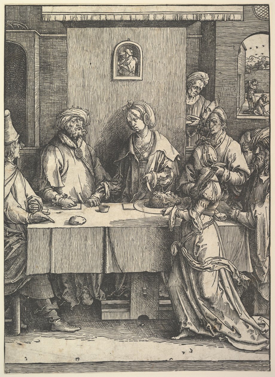 Salome s hlavou Jana Křtitele od Lucas van Leyden
