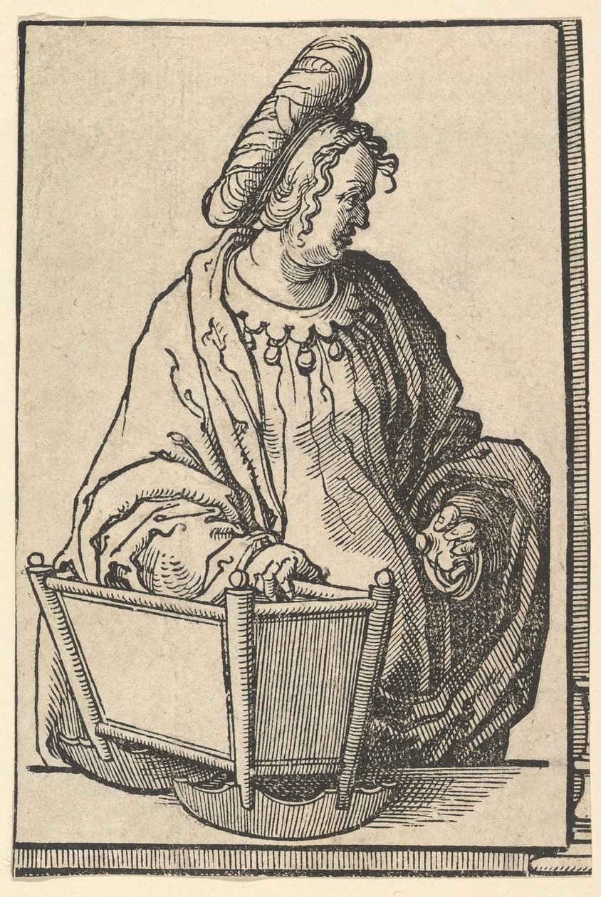 Samarian Sibyla, ze série Sibyls, ca. 1530. od Lucas van Leyden
