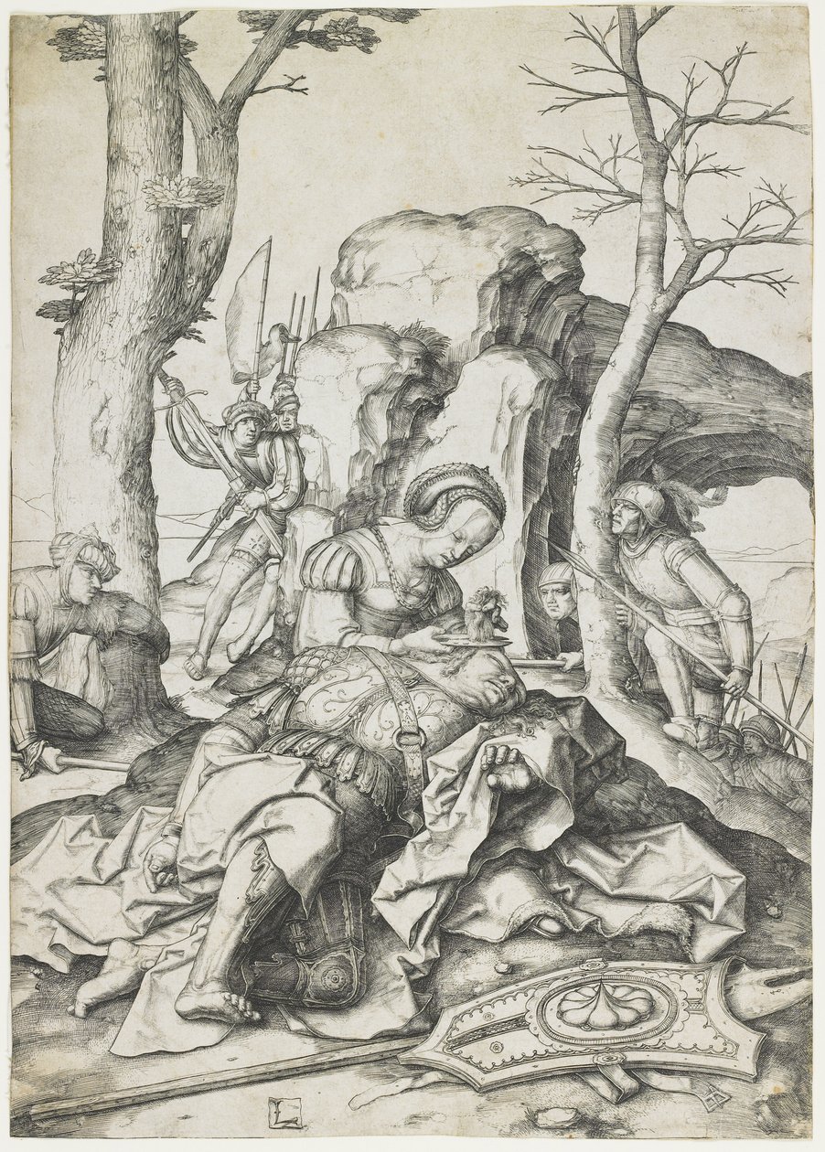 Samson a Dalila, c. 1508 od Lucas van Leyden