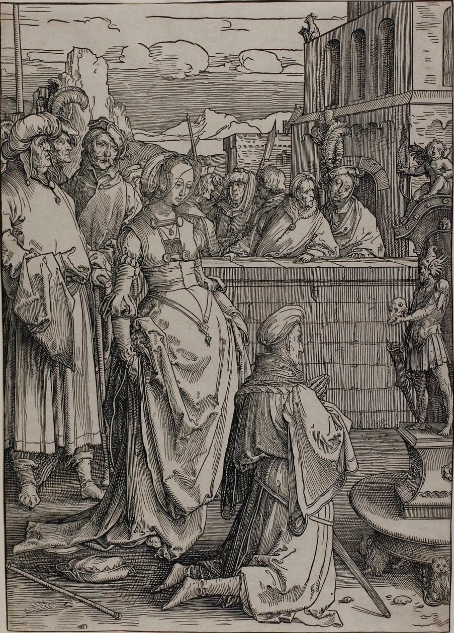 Šalamounovo modlářství od Lucas van Leyden