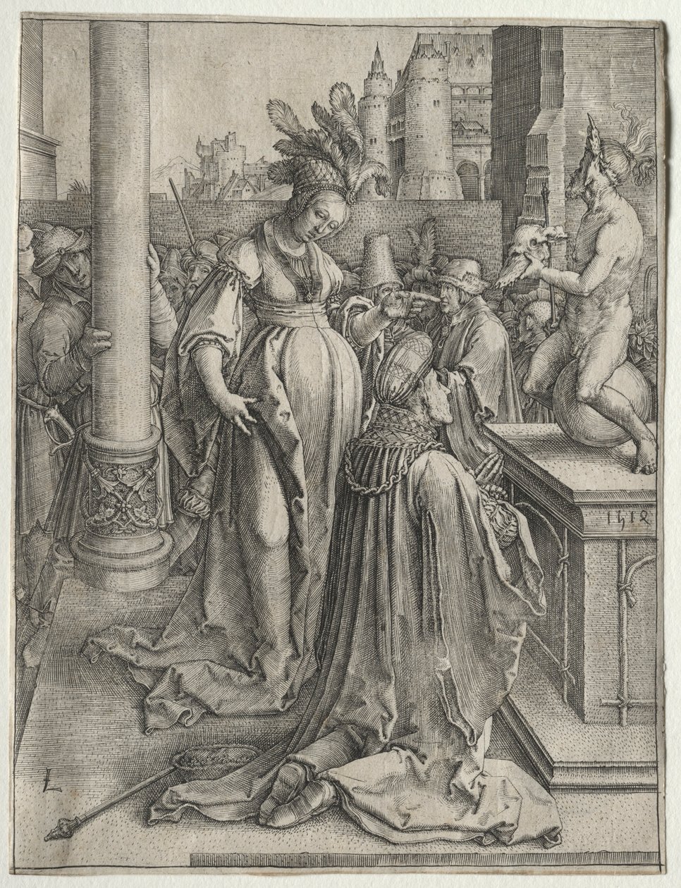 Šalomounovy modlářství, 1514. od Lucas van Leyden