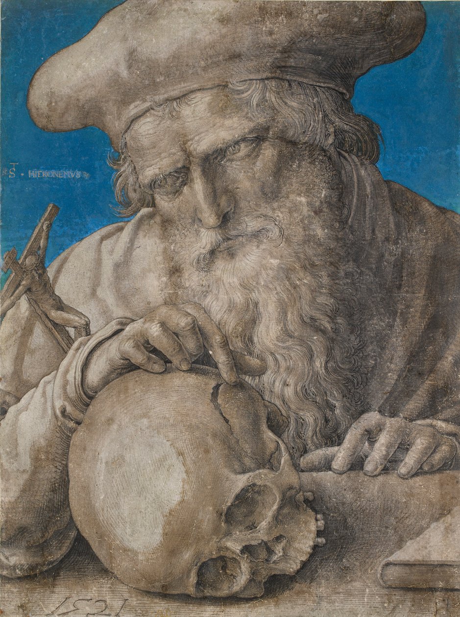 Svatý Jeroným, 1521 od Lucas van Leyden