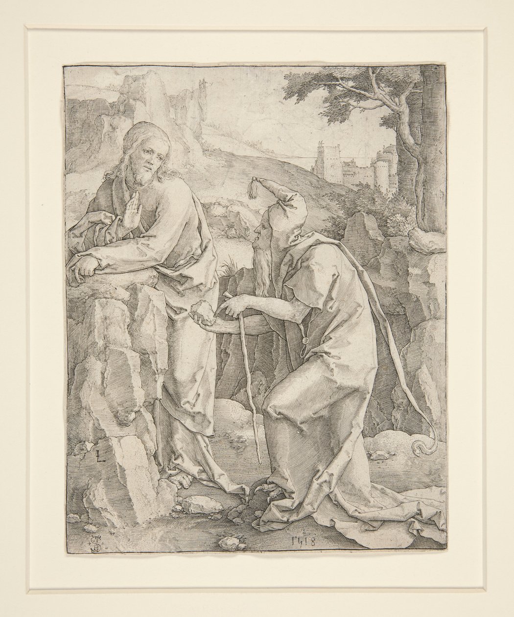 Pokušení Krista od Lucas van Leyden