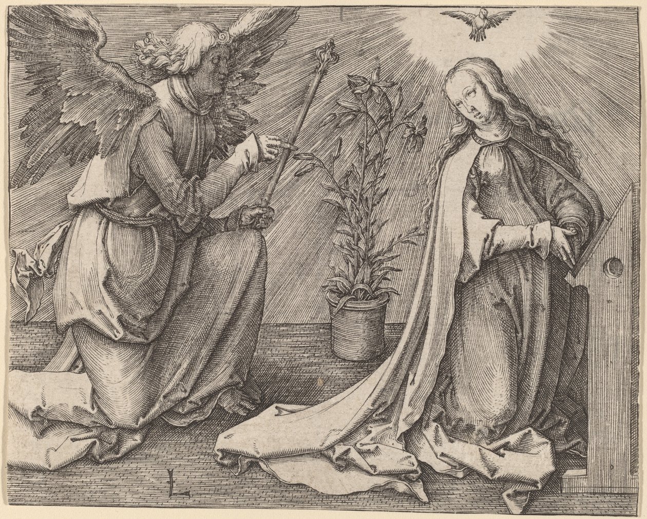 Zvěstování od Lucas van Leyden