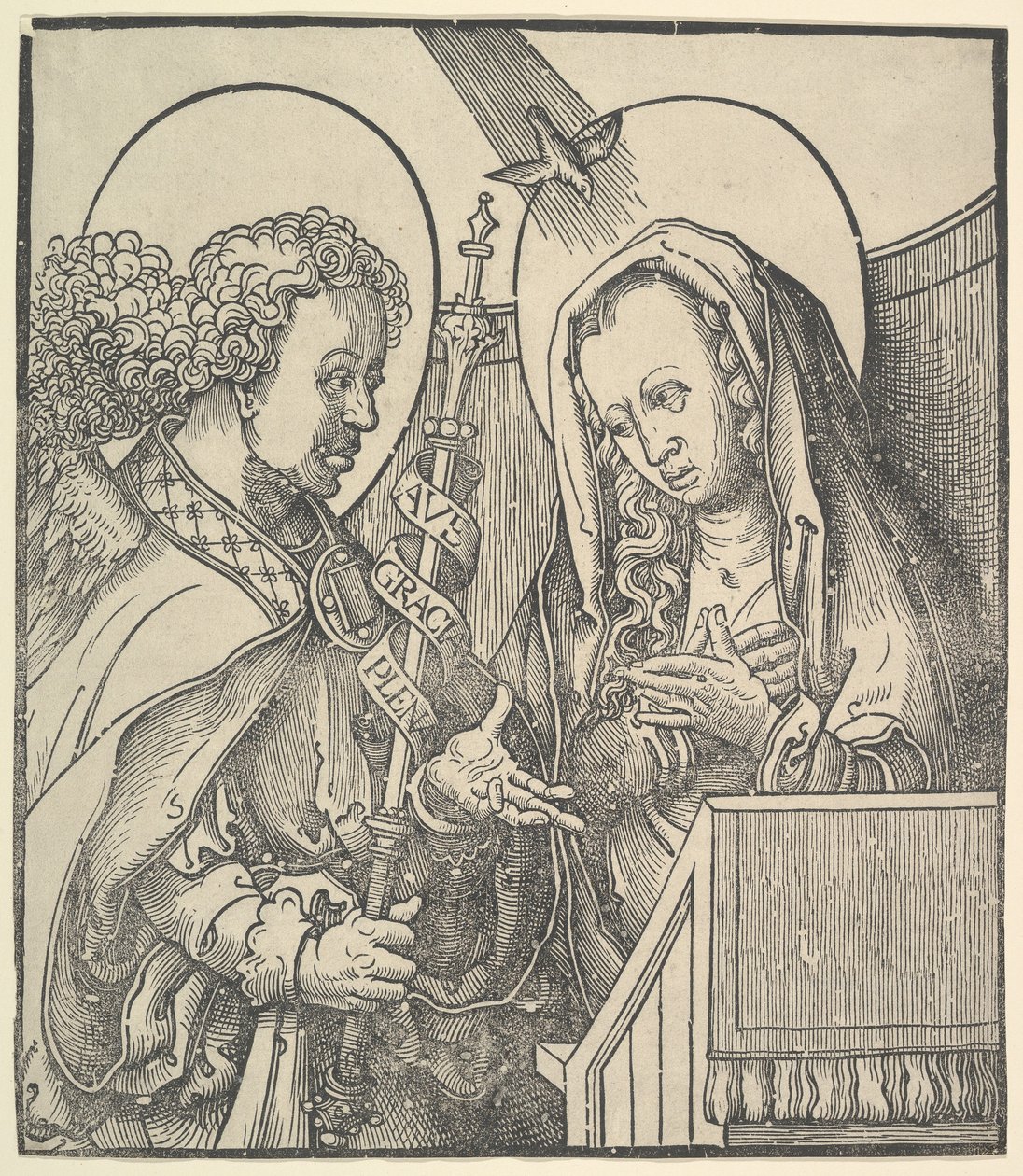 Zvěstování, 1515. od Lucas van Leyden