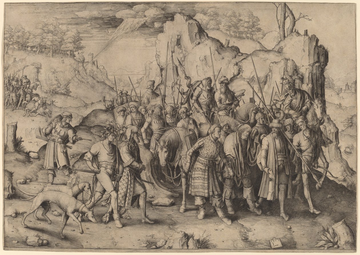 Obrácení svatého Pavla od Lucas van Leyden