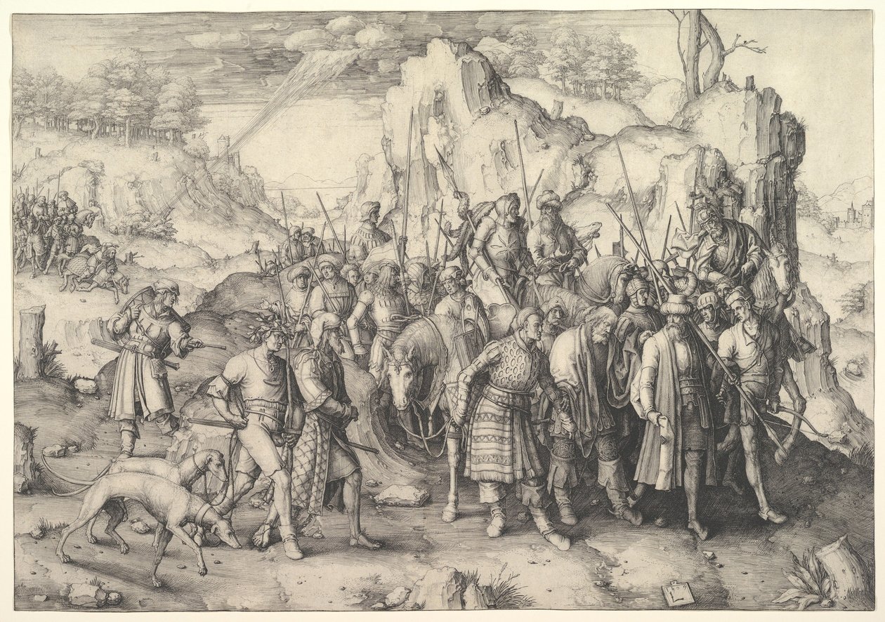 Obrácení svatého Pavla od Lucas van Leyden