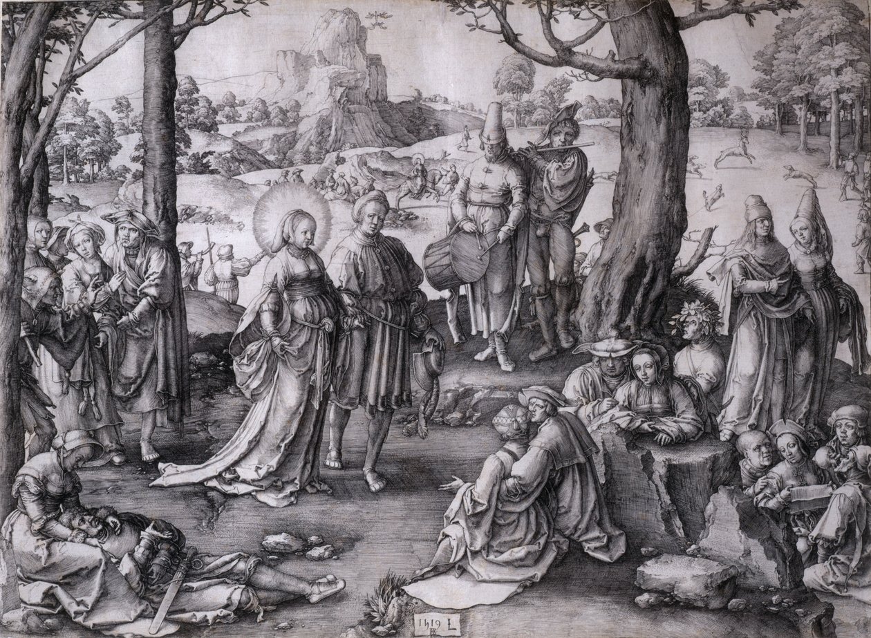 Tanec svaté Máří Magdalény od Lucas van Leyden
