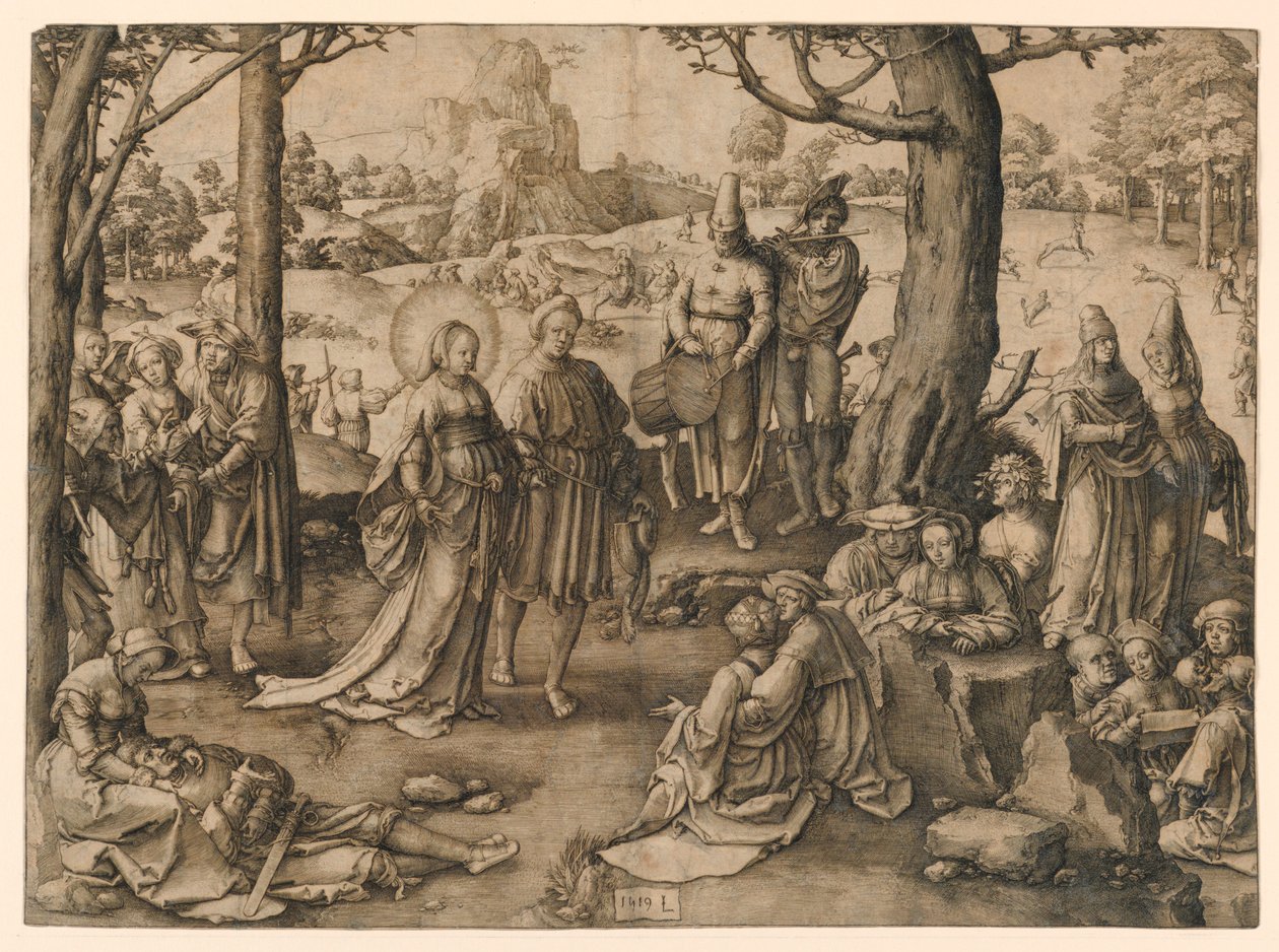 Tanec svaté Máří Magdalény od Lucas van Leyden